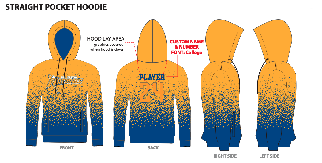 Custom Dye-Sub Fleece Hoodie