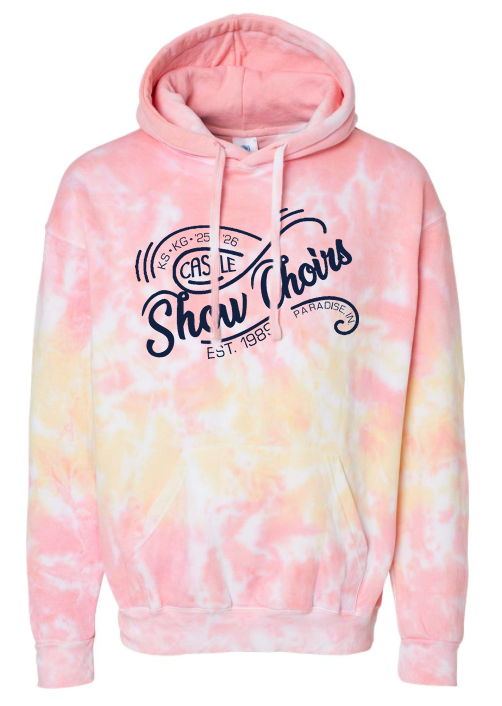 Crystal Tie-Dye Pullover Hoodie