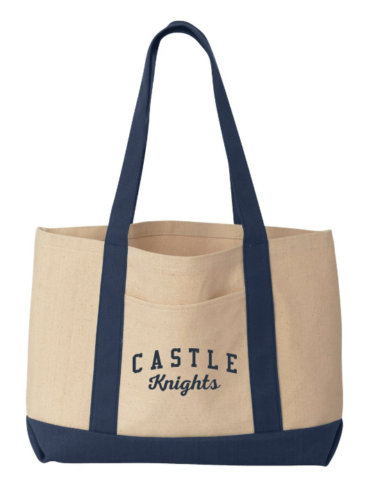 Castle Canvas Boater Tote