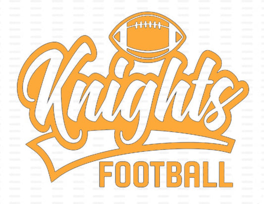 Knights Football Car Decal