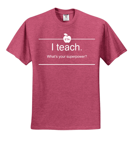 50/50 Short Sleeve T-Shirt (I Teach)