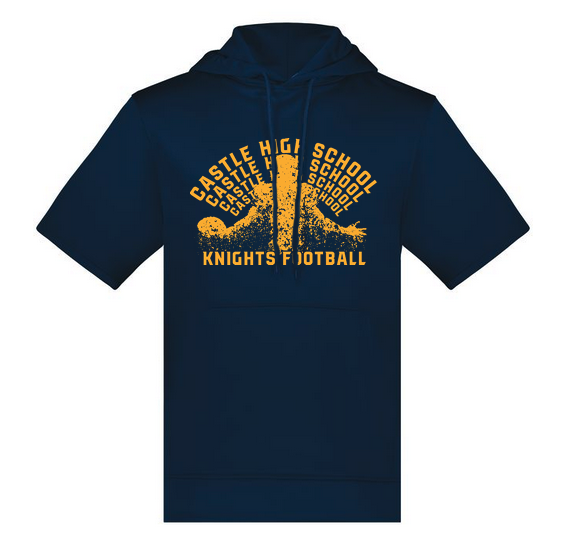 100% Polyester Short Sleeve Hoodie