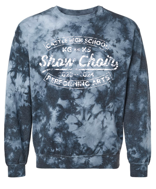 Crystal Wash Tie-Dye Crewneck Sweatshirt