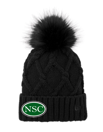 Faux Fur Pom Pom Beanie