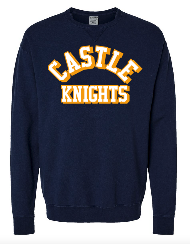 Comfort Wash Fabric Applique Crewneck Sweatshirt