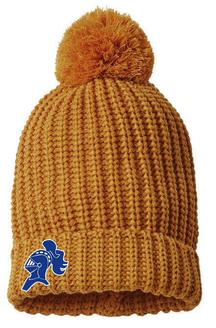 Richardson Chunky Cable & Pom Beanie