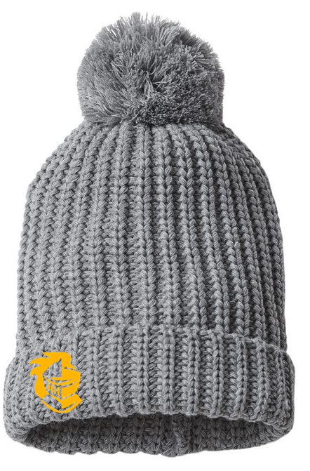 Richardson Chunky Cable & Pom Beanie