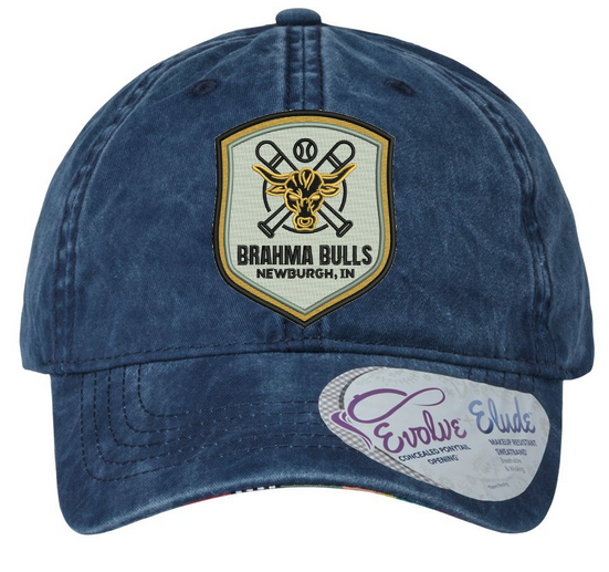 Women's Printed Visor Cap with Ponytail Opening