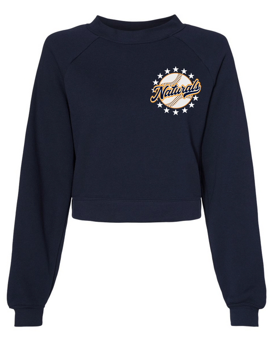 Women's Raglan Pullover Fleece Sweatshirt
