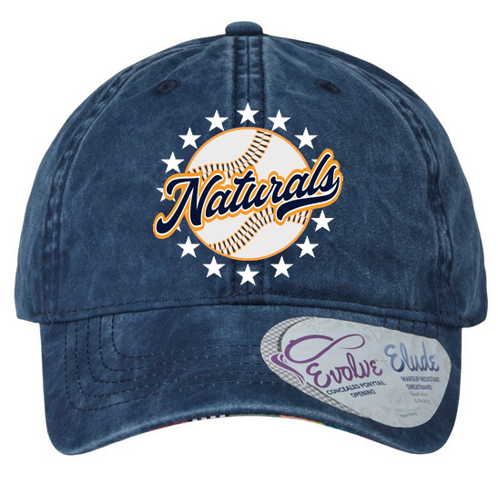 Women's Printed Visor Cap with Ponytail Opening