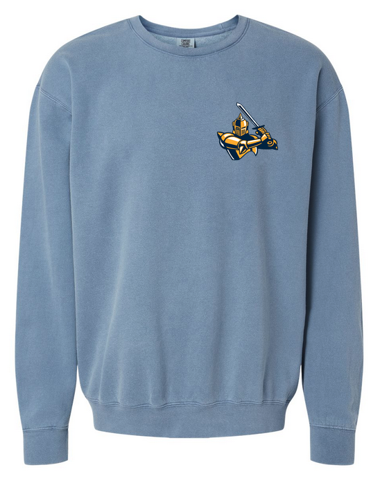 Tone-on-Tone Lightweight Fleece Crewneck Sweatshirt