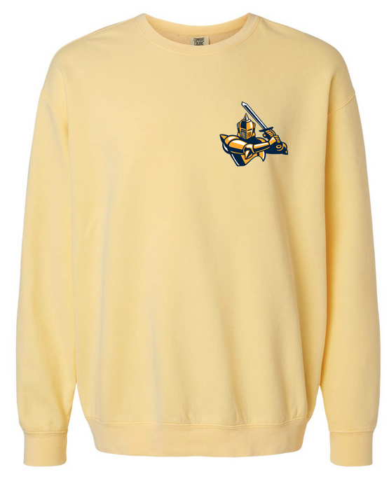 Tone-on-Tone Lightweight Fleece Crewneck Sweatshirt