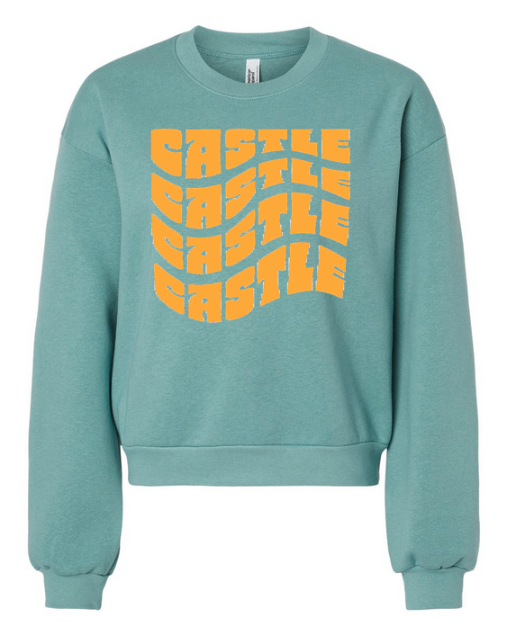 Balloon Sleeve Crewneck Sweatshirt