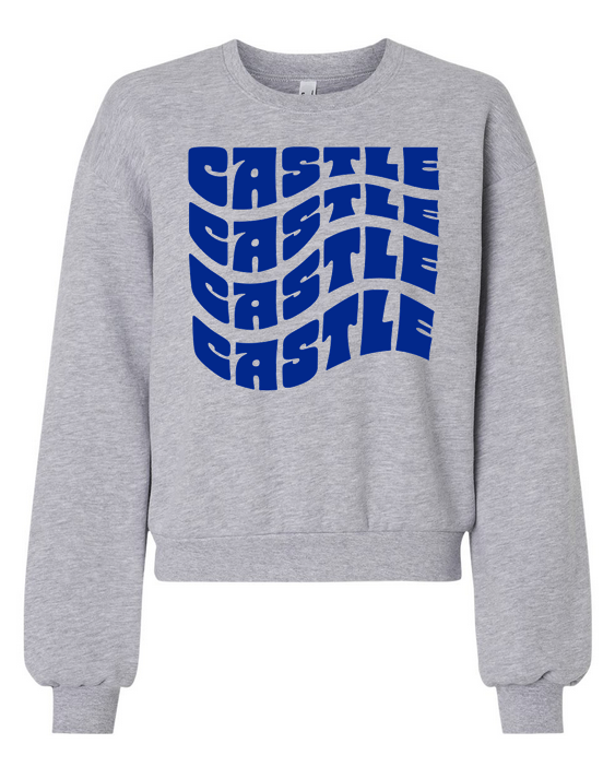 Balloon Sleeve Crewneck Sweatshirt