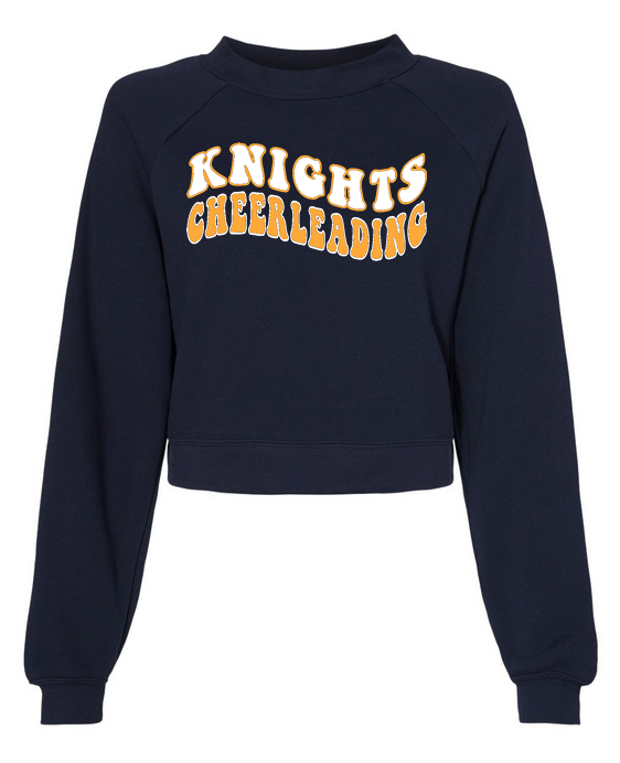 Cropped Raglan Pullover Sweatshirt