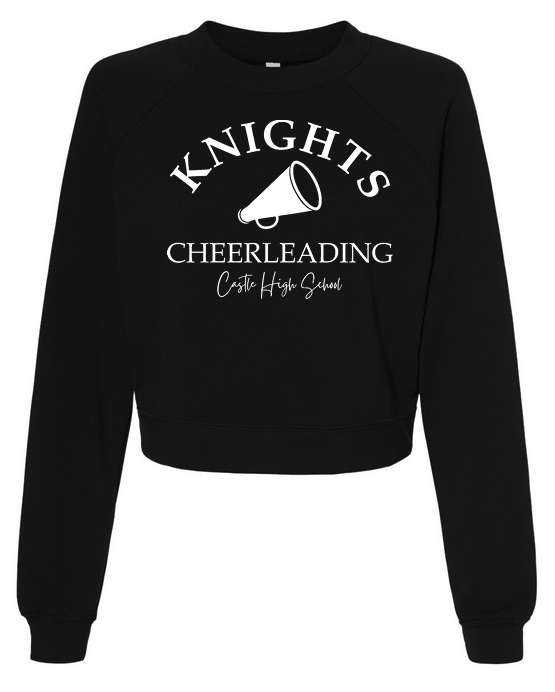Cropped Raglan Pullover Sweatshirt