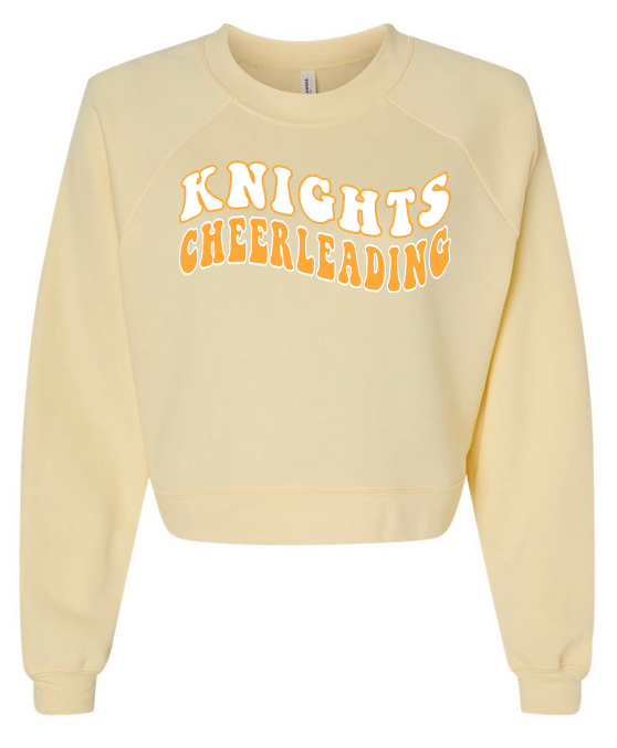 Cropped Raglan Pullover Sweatshirt