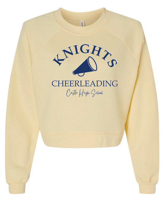Cropped Raglan Pullover Sweatshirt