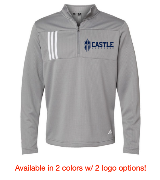Adidas 3-Stripes Double Knit Quarter-Zip Pullover