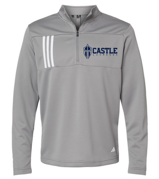 Adidas 3-Stripes Double Knit Quarter-Zip Pullover