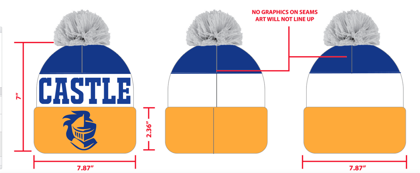 Knitted Pom Pom Beanie
