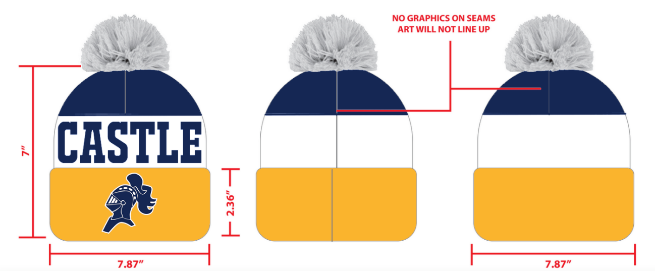 Knitted Pom Pom Beanie