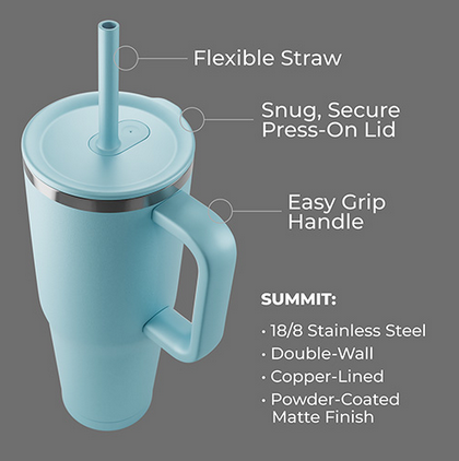 40 oz Insulated Stainless Steel Travel Mug