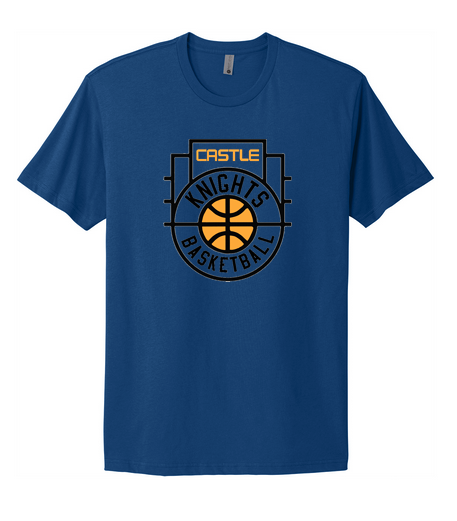Basketball Logo on Royal or Grey