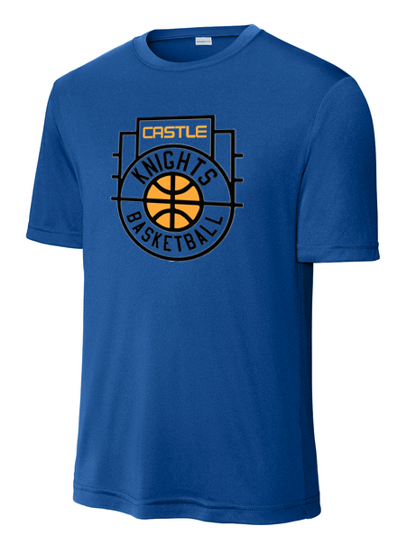 Basketball Logo on Royal or Grey