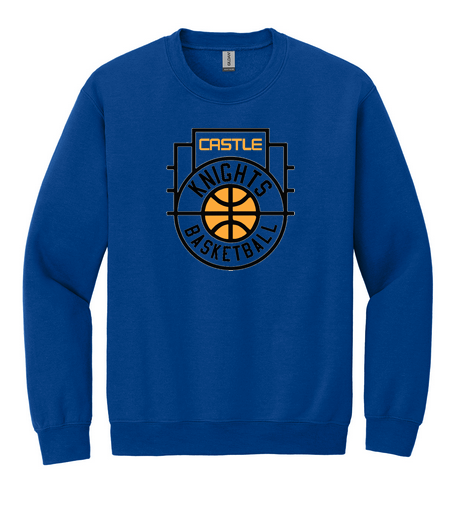 Basketball Logo on Royal or Grey
