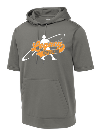 Sport-Wick ® Fleece Short Sleeve Hooded Pullover