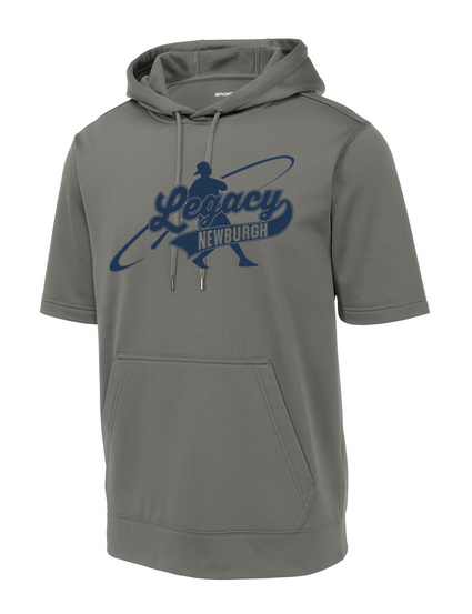 Sport-Wick ® Fleece Short Sleeve Hooded Pullover