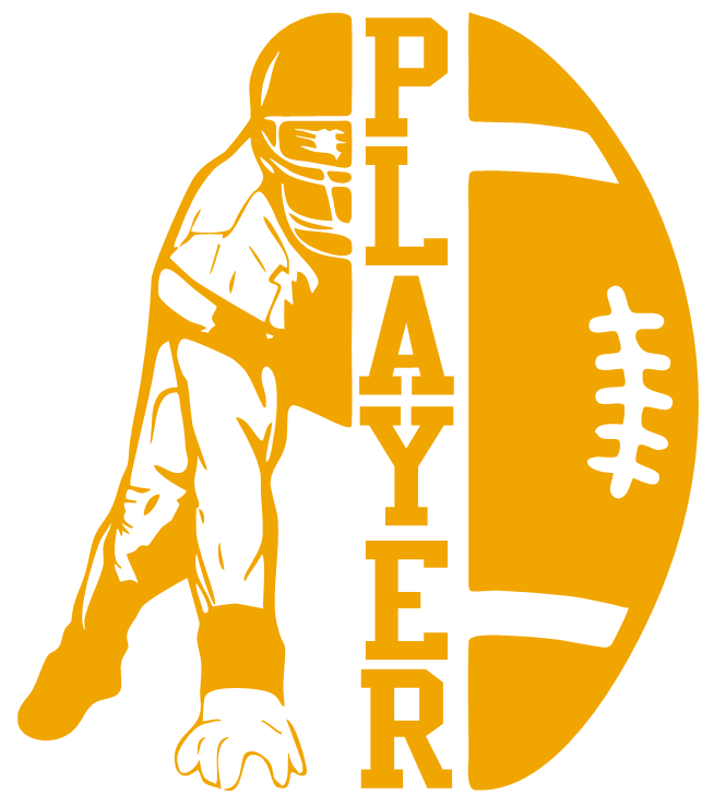 Split Football Car Decal