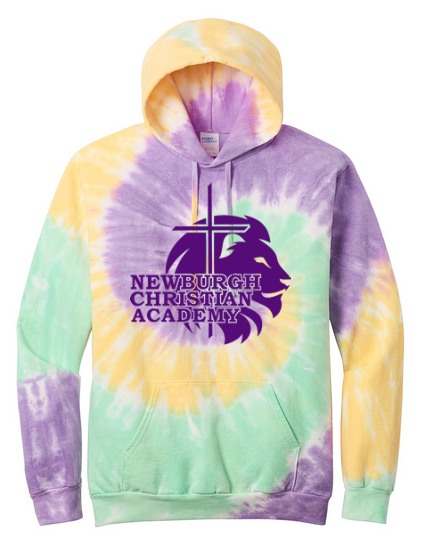 Tie-Dye Pullover Hooded Sweatshirt
