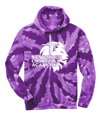 Tie-Dye Pullover Hooded Sweatshirt
