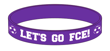 1/2" Debossed Silicone Wristband with Colorfill