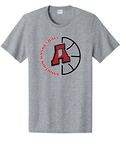 Half Basketball Logo Port & Co™ Easy Cotton Tee