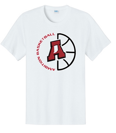 Half Basketball Logo Port & Co™ Easy Cotton Tee