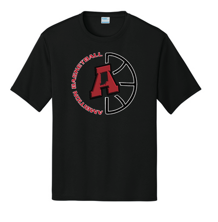 Half Basketball Logo Port & Co™ Performance Tee