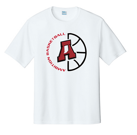 Half Basketball Logo Port & Co™ Performance Tee