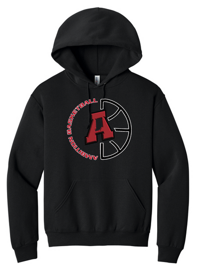 Half Basketball Logo Jerzees® NuBlend® Pullover Hooded Sweatshirt