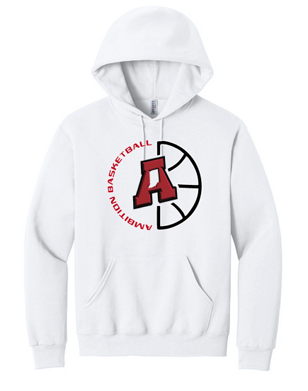 Half Basketball Logo Jerzees® NuBlend® Pullover Hooded Sweatshirt