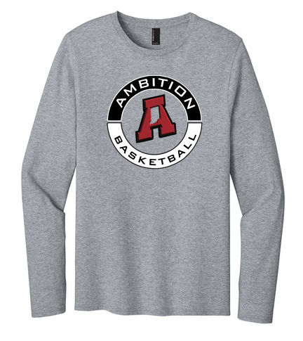 Circle Logo Port & Co™ Easy Cotton Long Sleeve Tee
